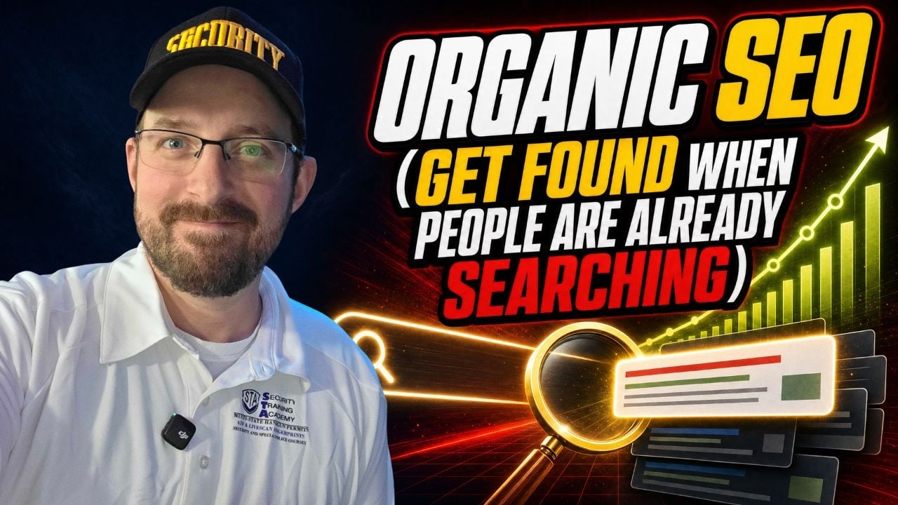 Organic SEO, get found when people are already searching