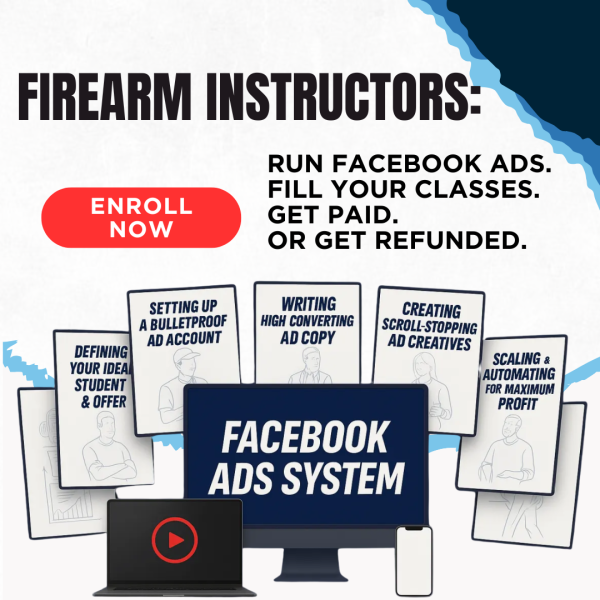 firearm instructor marketing - facebook ads
